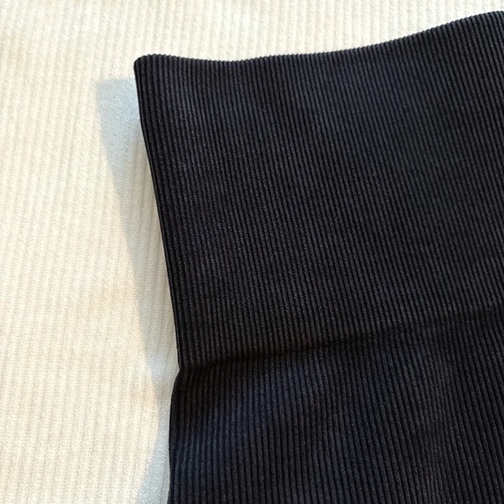 JoyLab Black Onyx Womens High-Rise Ribbed Seamless Bike Shorts 6
